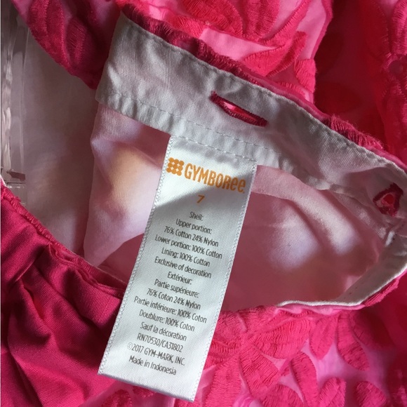 Gymboree Pink Floral Girls Dressy Dress Size 7 Dress Party Dress - Picture 6 of 6